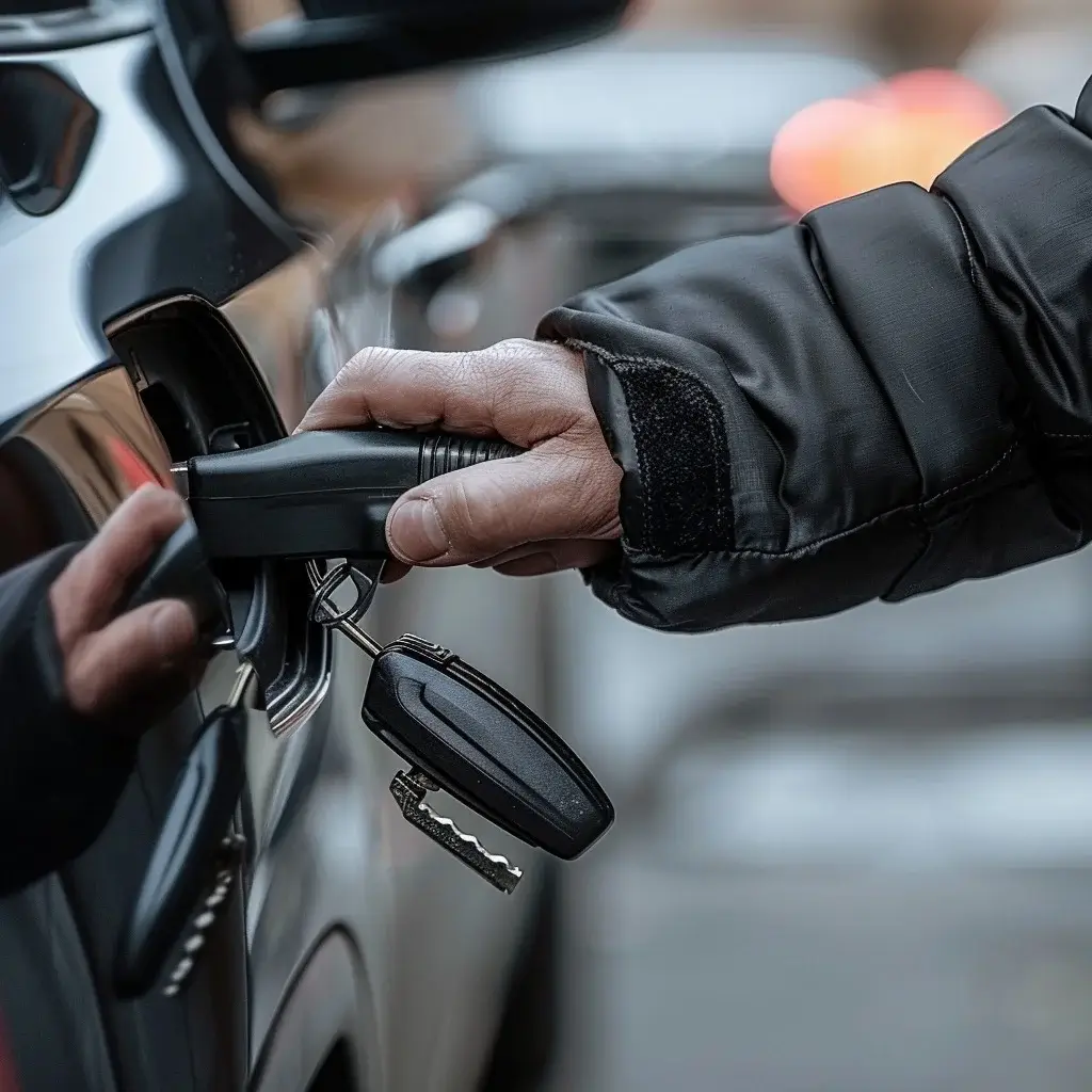 Autotüren mit Werkzeug